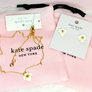 🎀 Kate Spade Precious pansy jewelry